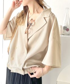 classicalelf 「classicalelf」 テーラードジャケット LARGE ベージュ レディース