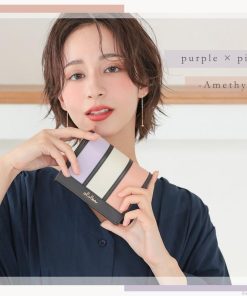 Clelia 財布 レディース 折り財布 二つ折り 大容量 大きめ フラップ カード入れ かわいい 使いやすい ストライプ クレリア CL-10237