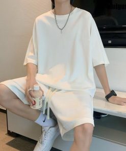 上下セット ワッフル生地 セットアップ メンズ ジャージ 上下 重ね着風 リラックスウェア 部屋着 ルームウェア 夏 スポーツウェア